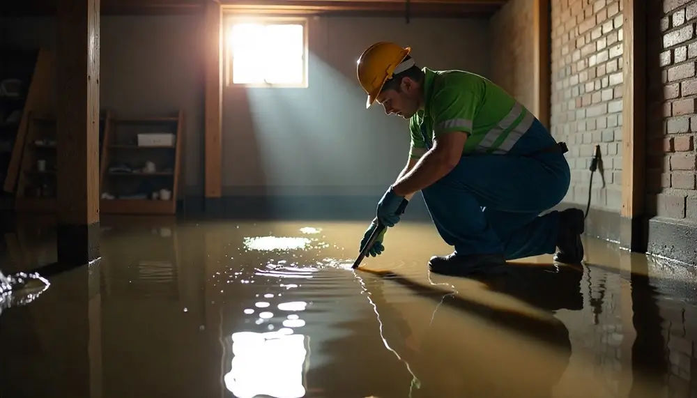 Professional water damage restoration services in Larsen, WI